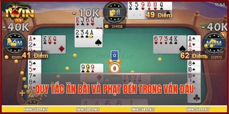 Quy định về mức phạt đền khi ăn bài tại IWIN